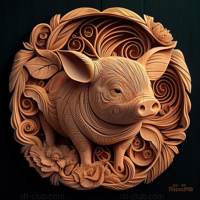 3D model st Piglet Pua from Moana (STL)